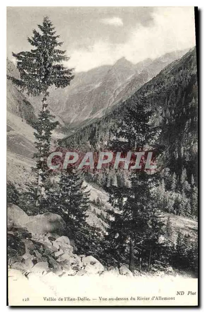 Tal der Eau-Dolle — Ausblick über den Rivier d'Allemont — ND Phot - Vorderseite