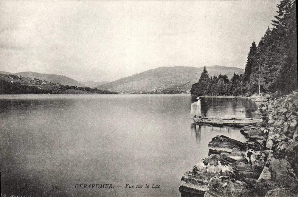 Gérardmer — Vista sobre o Lago — ND. P. 39 - Frente