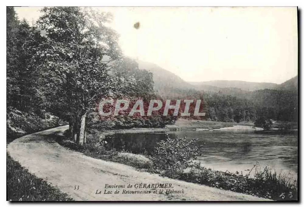 Umgebung von GÉRARDMER — See Retourneimer und Holmech - Vorderseite