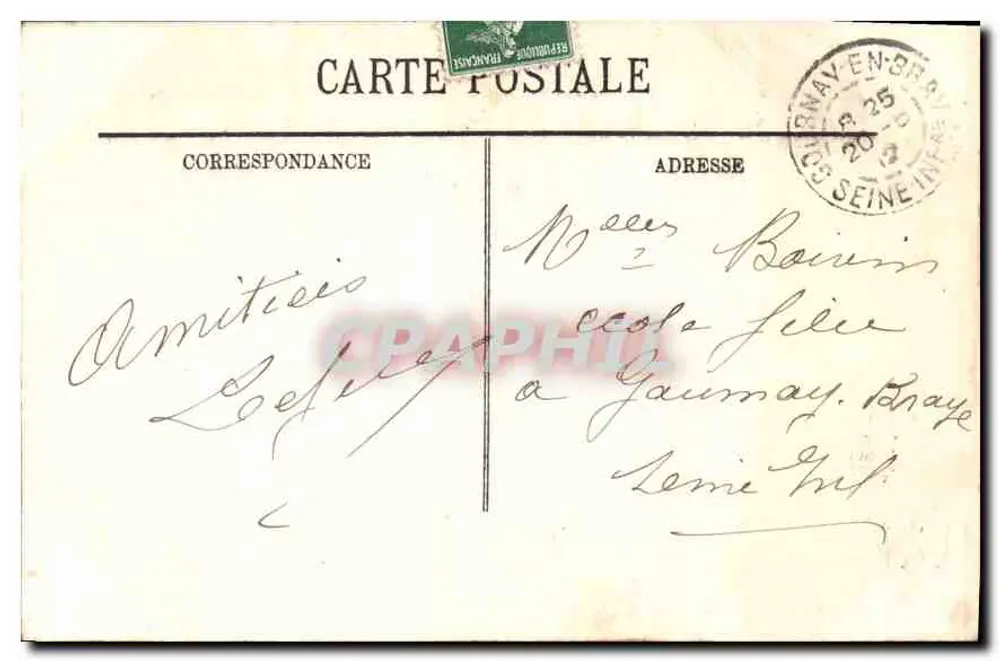 Compiègne — Il Castello — Il Salone della Musica — LL. — N° 233 - Verso