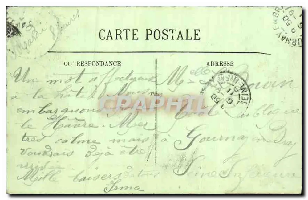 Trouville — Les Rochers Noirs — LL. — n°58 - Verso