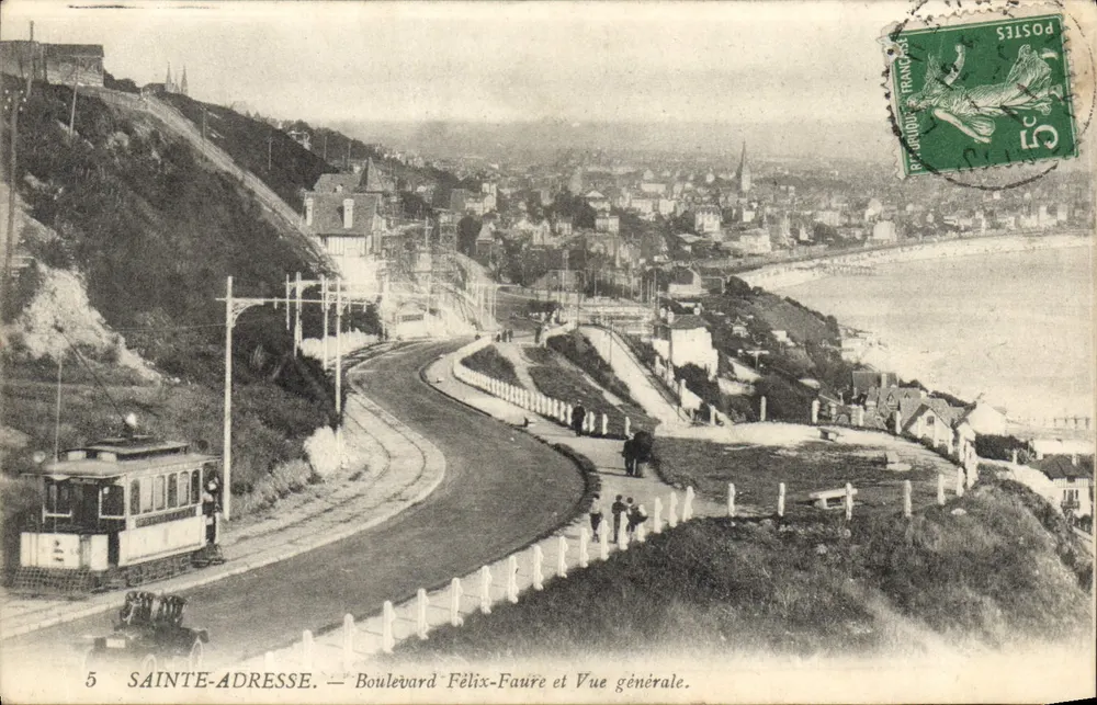 Sainte-Adresse — Boulevard Félix-Faure und allgemeine Ansicht — Verlag Nr. 5 - Vorderseite