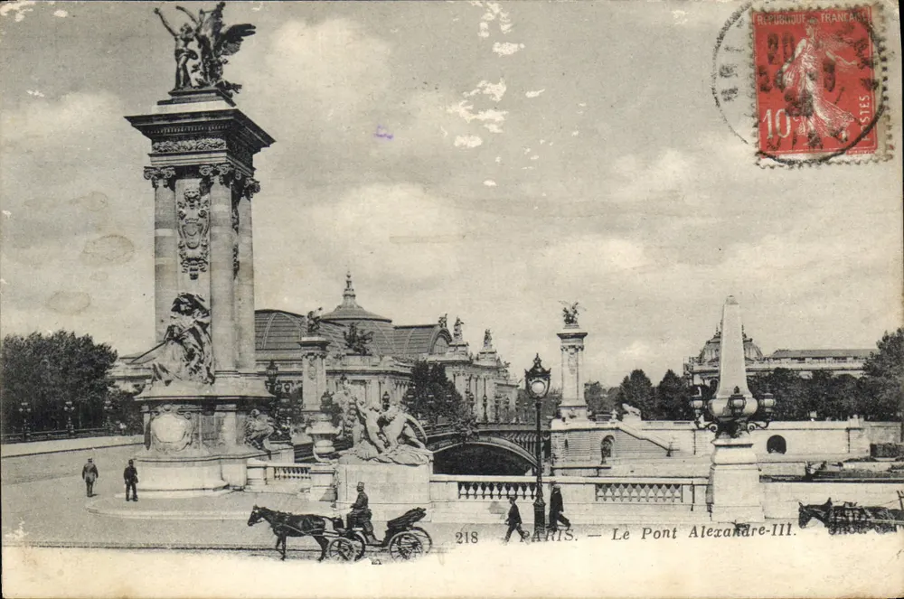 Paris — O Ponte Alexandre-III — IMP. CROSET, PARIS, n°218 - Frente