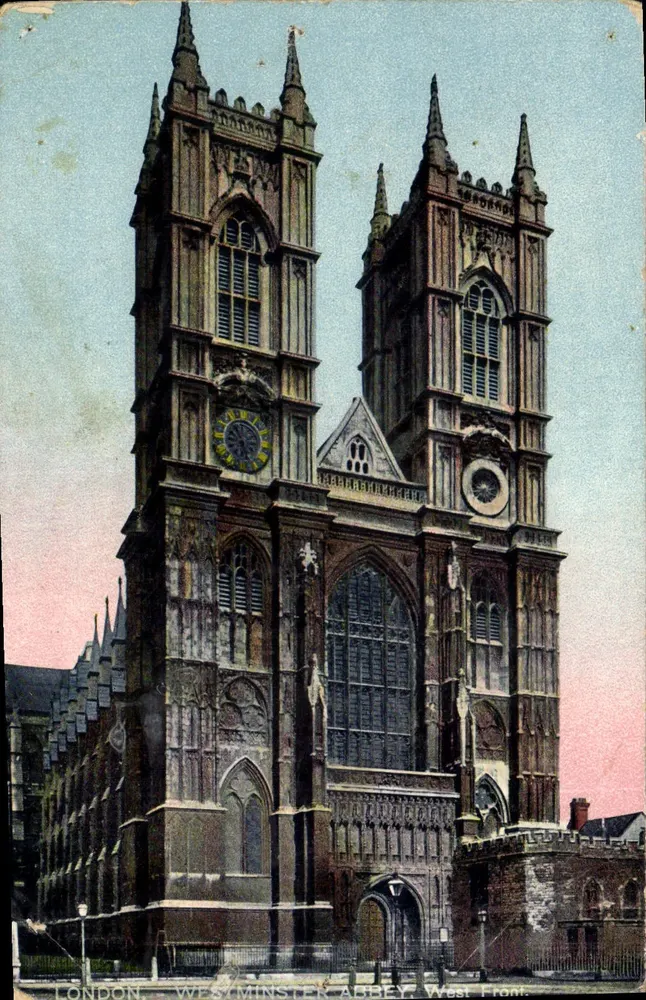 Westminster Abbey — vue ouest — The London Stereoscopic Company, série 1850 - Frente