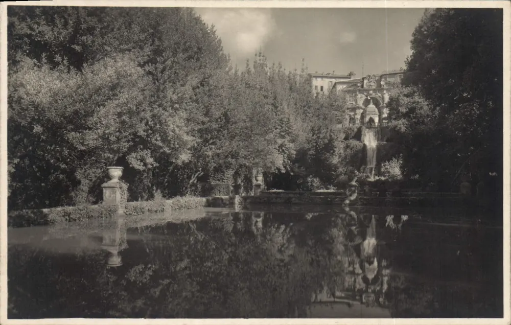 Villa d'Este in Tivoli — uitzicht op de fonteinen — uitgave Grafia, n° 61284 - Voorkant