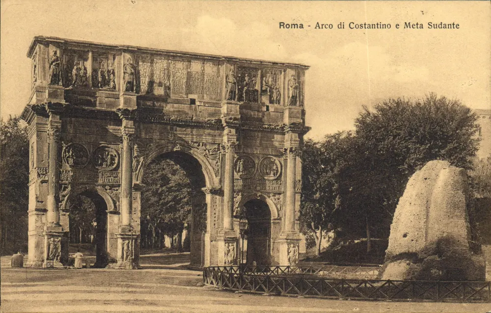 Roma - Arco di Costantino e Meta Sudante — Fotolipia Alterocca - Terni, n°156 - Frente
