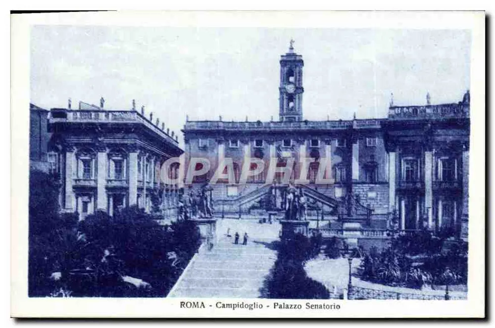 Roma - Campidoglio - Palazzo Senatorio - Ön yüz
