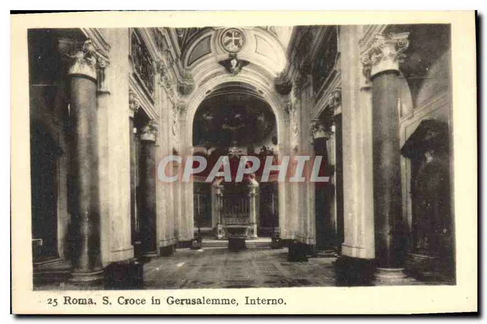 Roma. S. Croce in Gerusalemme, Interno. — Carte postale n°25 - Frente