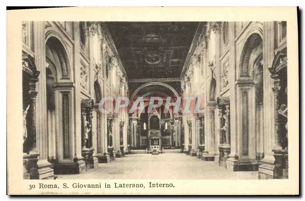 Roma. S. Giovanni in Laterano, Interno — série 30 — editor desconhecido - Frente