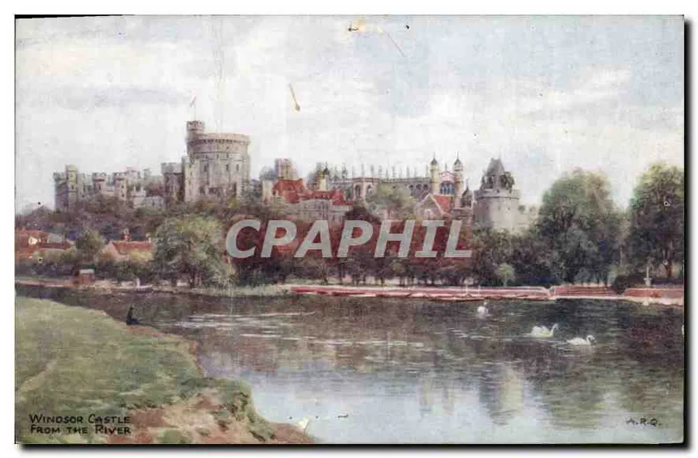 Castelo de Windsor — vista da margem do rio — Coatmon Ltd. n°1189 - Frente
