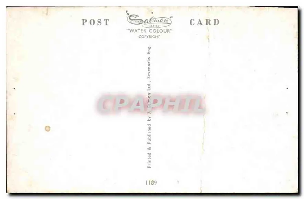 Castelo de Windsor — vista da margem do rio — Coatmon Ltd. n°1189 - Verso