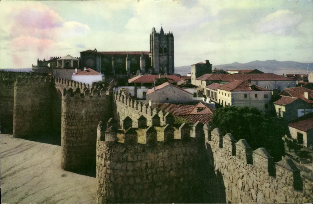 Avila — Mauern und Kathedrale — Fournier, Vitória, VI. 382 - Vorderseite