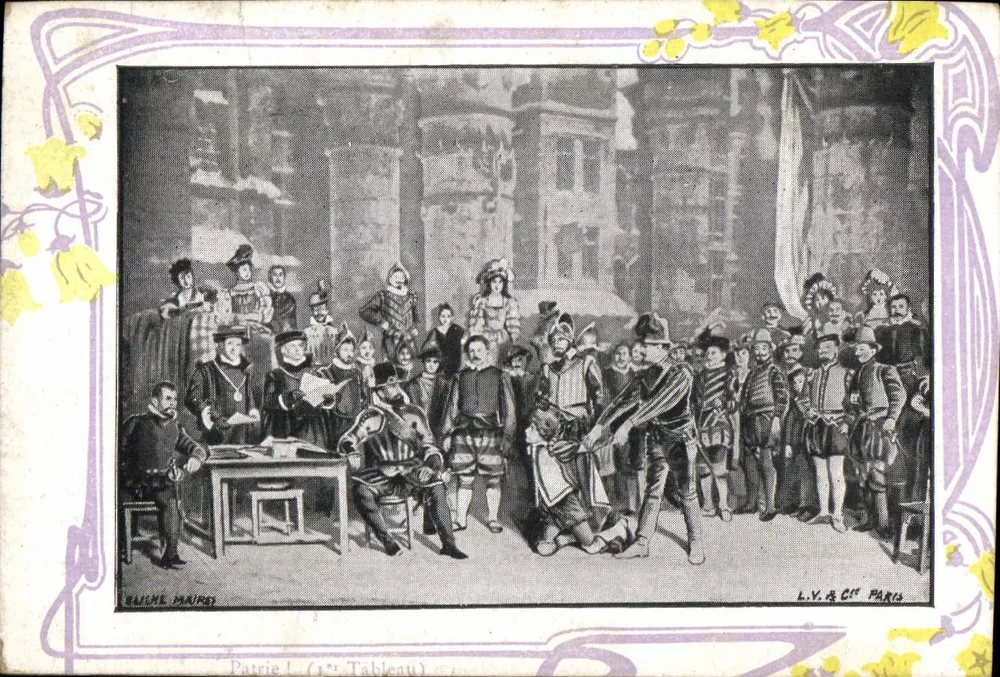 Pátria! (1º Quadro) — ilustração histórica — L.V. & Cie, Paris - Frente
