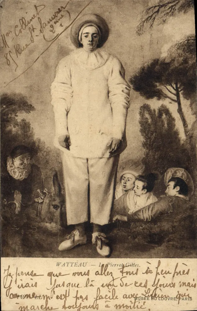 O Pierrot Gilles — Watteau — Museu do Louvre, Paris - Frente
