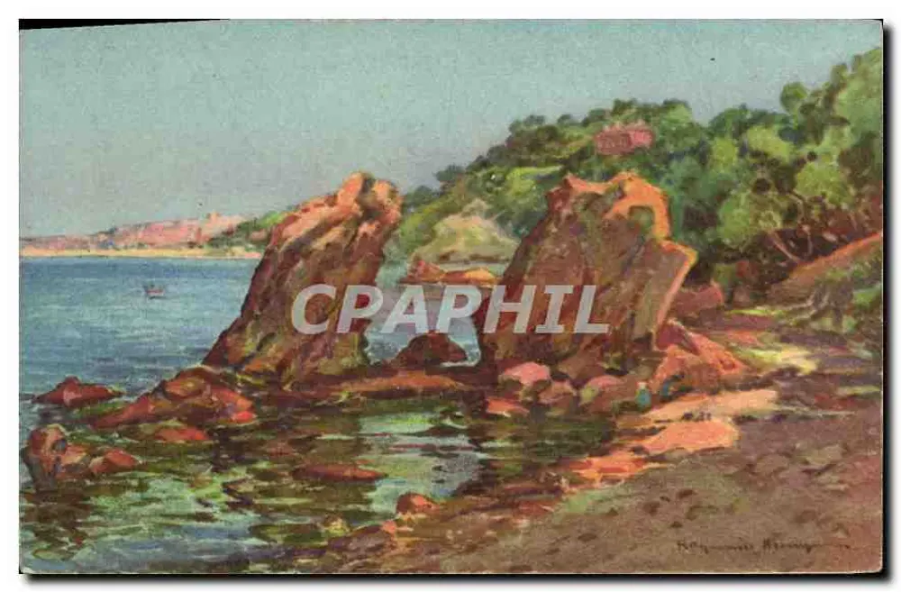 Le Mourillon in der Nähe von Toulon — Malerei — von Henry Raymonde - Vorderseite