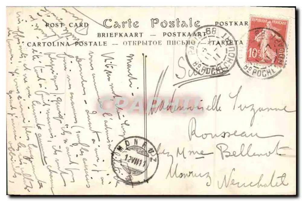 Combate de cavaleiros — Museu de Versailles — A. Roll (Alfred-Philippe) — ND Fot. - Verso