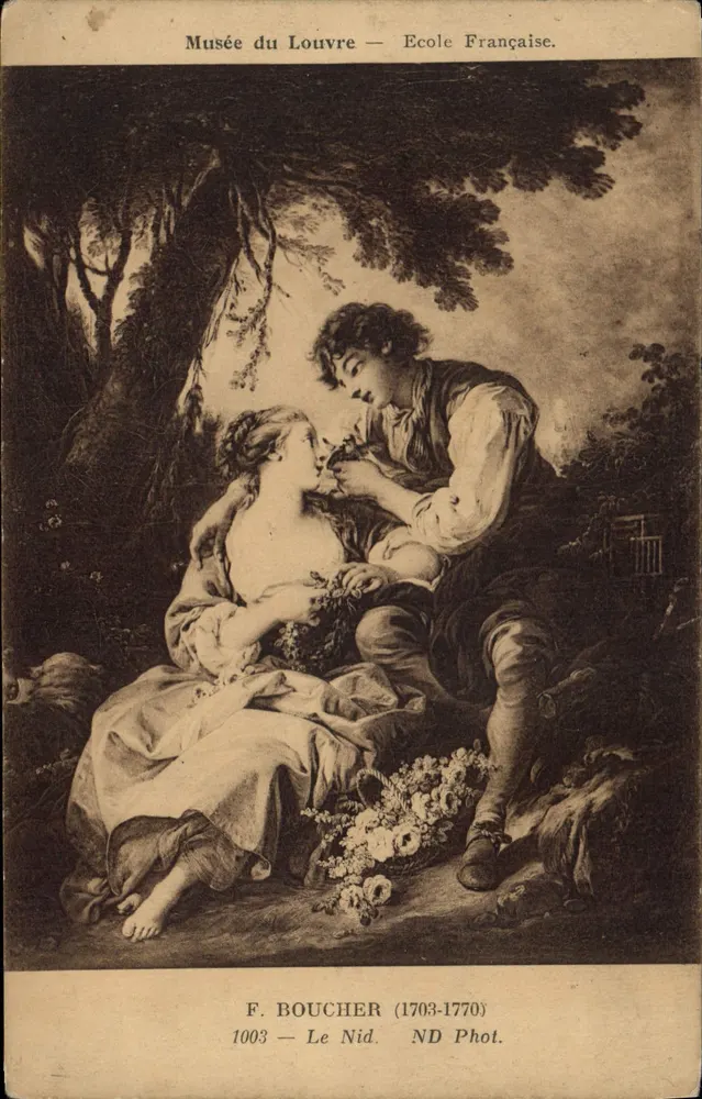 Louvre-Museum — Französische Schule — F. Boucher (1703-1770) — Das Nest — ND Phot. — n° 1003 - Vorderseite