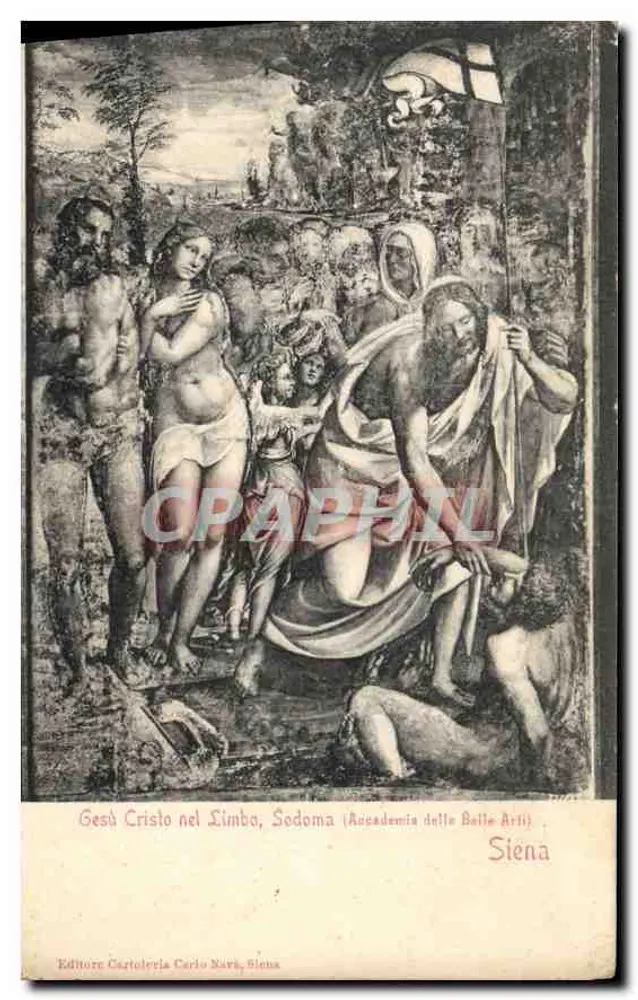 Jesus Christus im Limbus — Sodom — Akademie der Bildenden Künste, Siena — Verlag Cartoleria Carlo Nark, Siena - Vorderseite