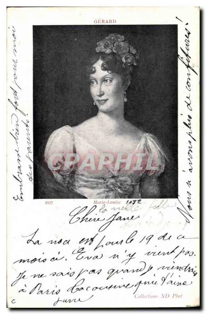 Retrato de Marie-Louise Gérard — 1872 — GÉRARD - Frente