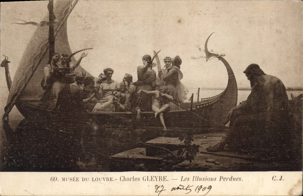 Museu do Louvre — Charles Gleyre — Les Illusions Perdues — C.J. n°60 - Frente