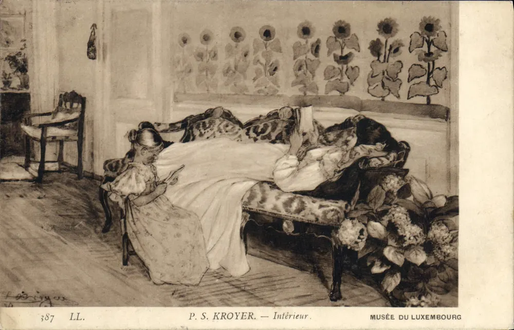 Interior — P. S. Kroyer — Museu do Luxemburgo - Frente