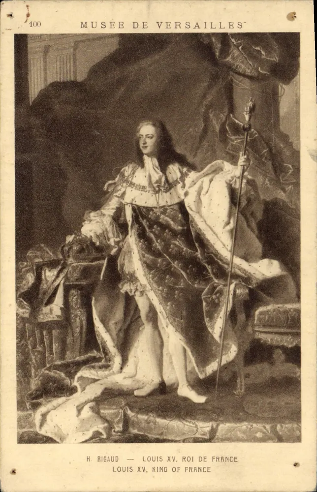 Louis XV, König von Frankreich — Musée de Versailles — H. Rigaud — n° 400 - Vorderseite