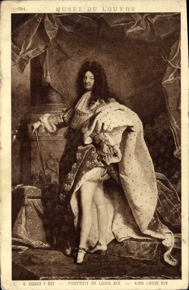 Retrato de Luís XIV — Museu do Louvre — H. Rigaud y Ros - Frente