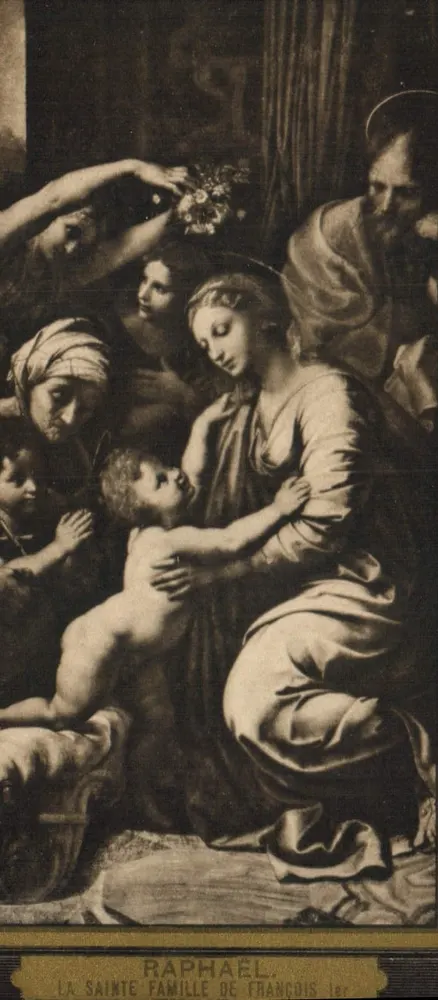 Die Heilige Familie von Raphael — Reproduktion — Musée du Louvre - Vorderseite
