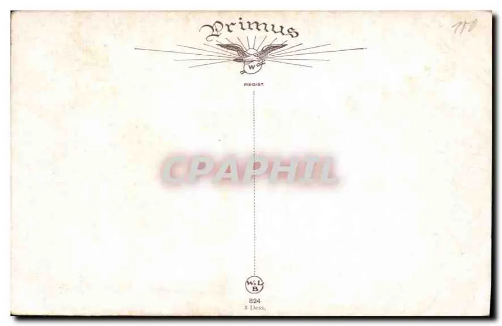 Lago ao crepúsculo — vista da natureza — Primus, n° 824 - Verso