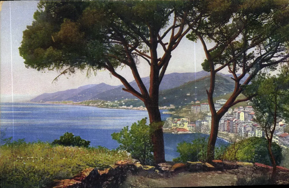 Visão de Camogli — Riviera di Levante — Photochromie, Série 184, No. 2588 - Frente