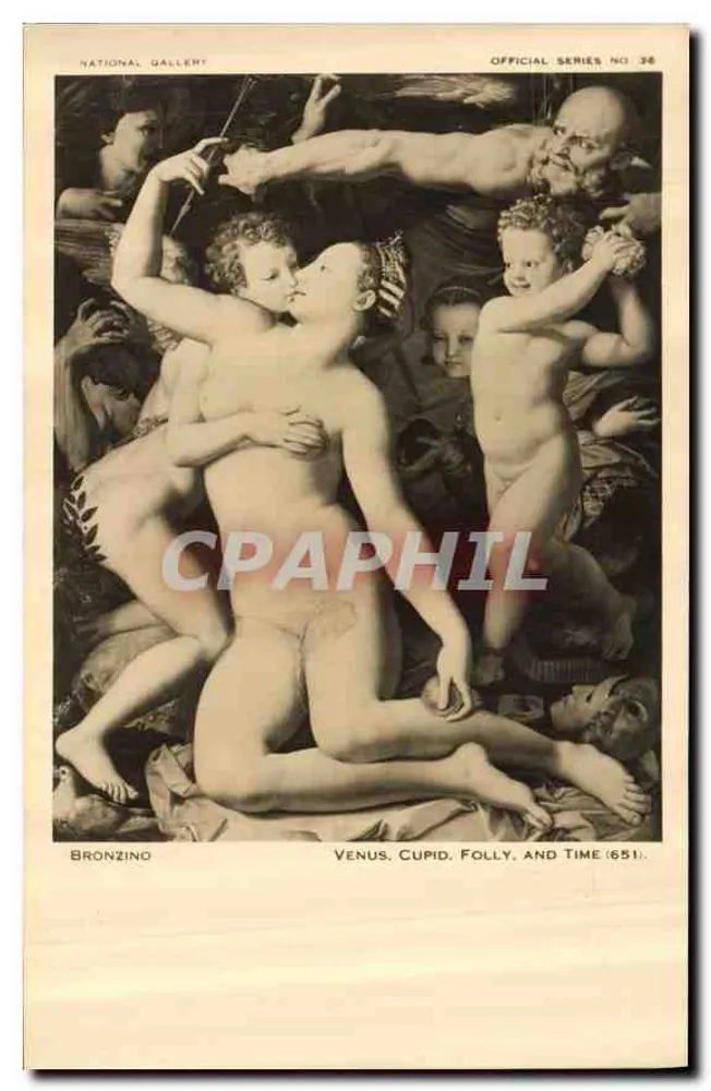 Venus, Cupido, Torheit und die Zeit — Bronzino — National Gallery — Offizielle Serie n° 38 - Vorderseite