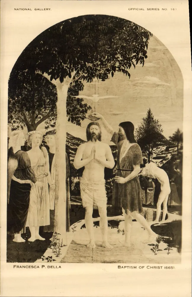Christuschrismung — Gemälde von Francesca della — National Gallery — Offizielle Serie Nr. 161 - Vorderseite