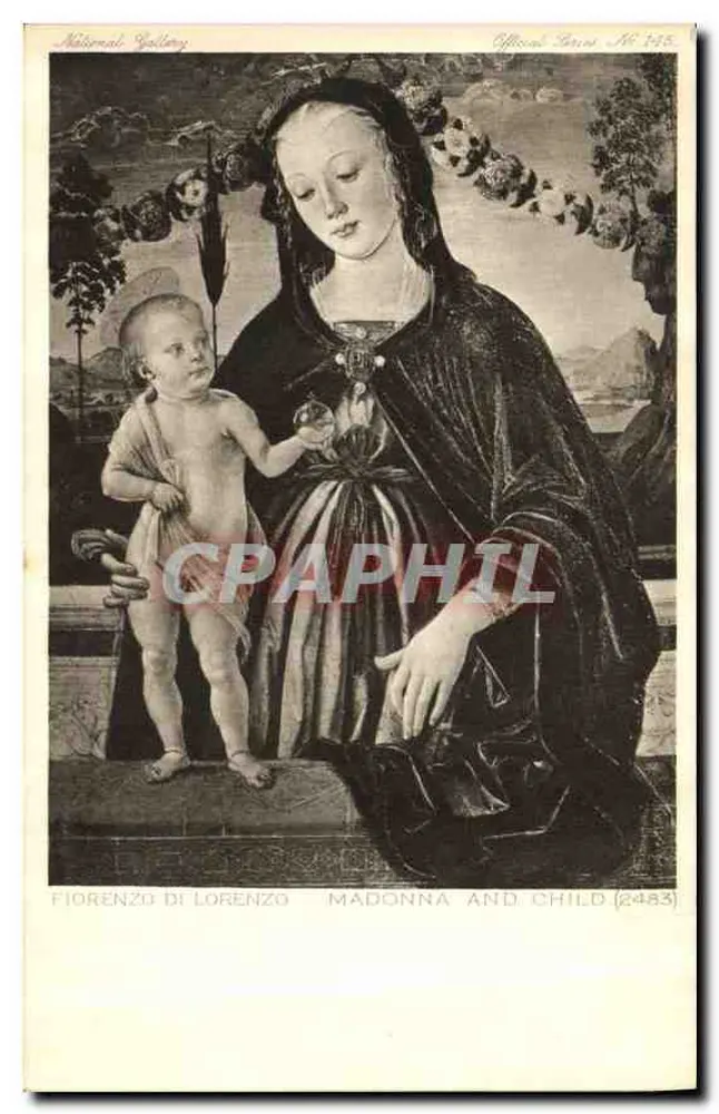 Madonna und Kind — Florence di Lorenzo — Offizielle Serie Nr. 2483 - Vorderseite