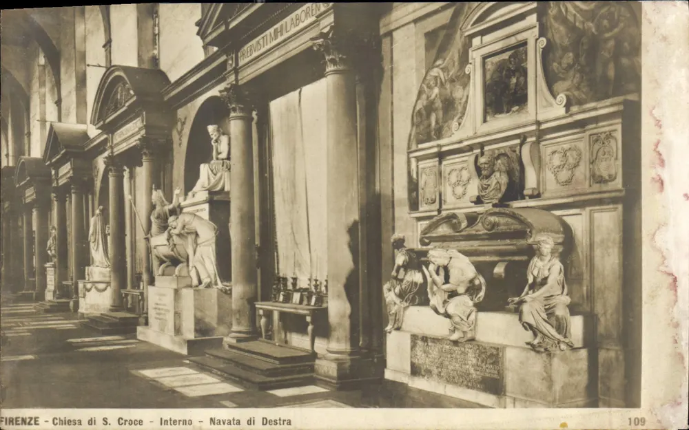 FIRENZE - Kirche S. Croce - Innenraum - Rechte Nave — Serie 109 - Vorderseite