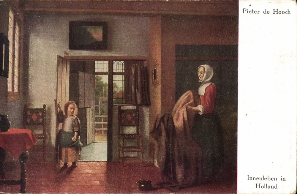 Niederländisches Innenraumgemälde — von Pieter de Hooch — Moderne Meister & Co. Berlin, n° 42 - Vorderseite