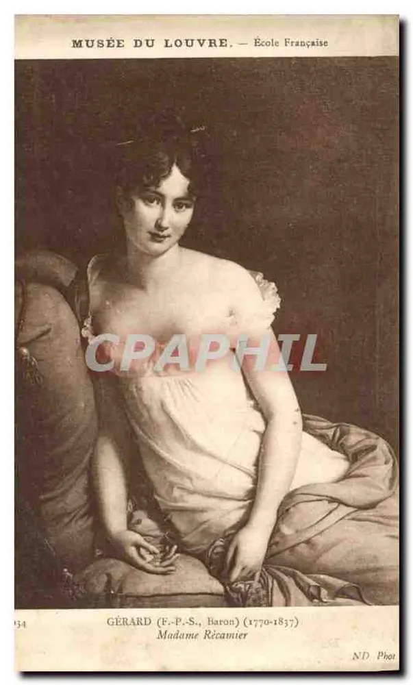 Madame Récamier — Portrait von Gérard — Musée du Louvre - Vorderseite
