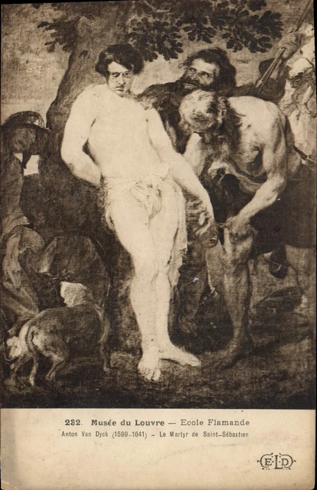 Louvre-Museum — Flämische Schule — Anton Van Dyck (1599-1641) — Das Martyrium des heiligen Sebastian - Vorderseite