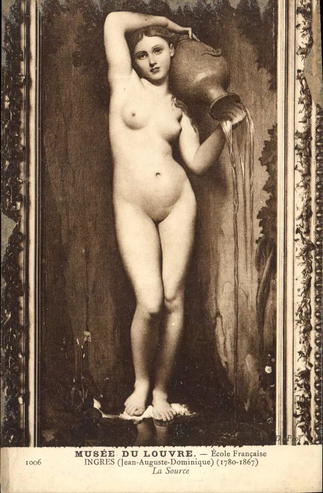 Louvre-Museum — Ingres, Die Quelle — Verlag D. Piot, n° 1006 - Vorderseite