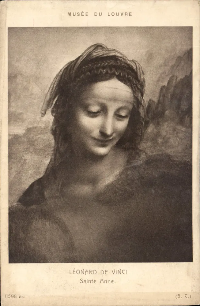 Santa Ana — Leonardo da Vinci — Museu do Louvre — (B. C.) - Frente