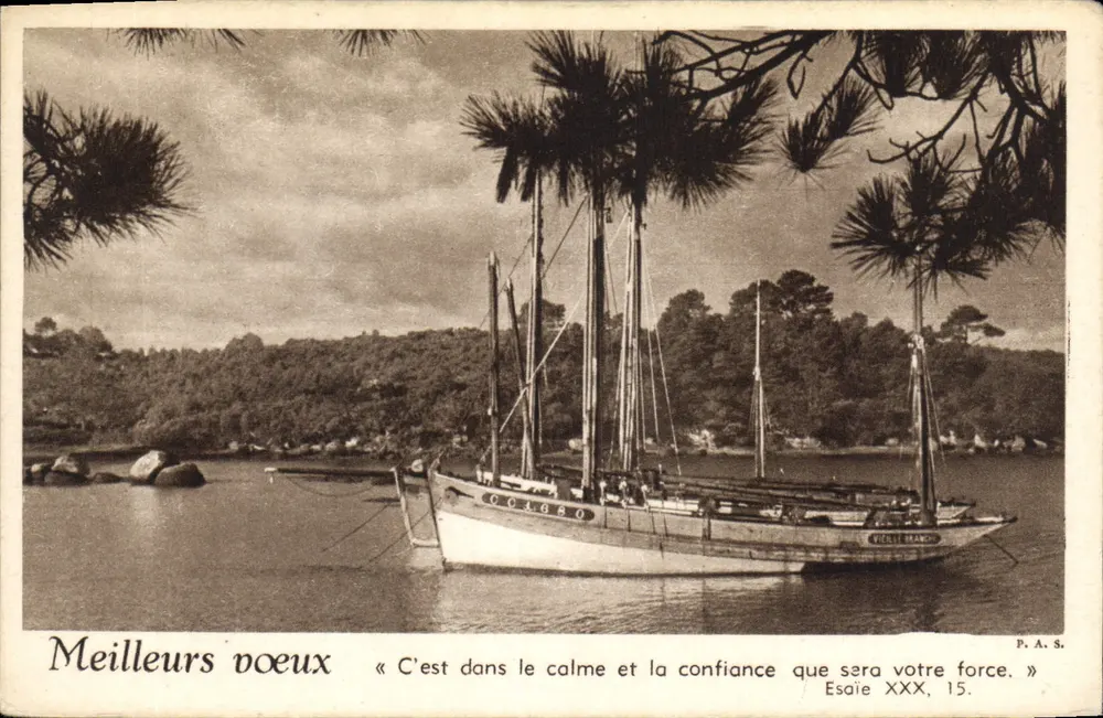 Barco a vela — 'Vicrie Branch' — editor P.A.S. - Frente