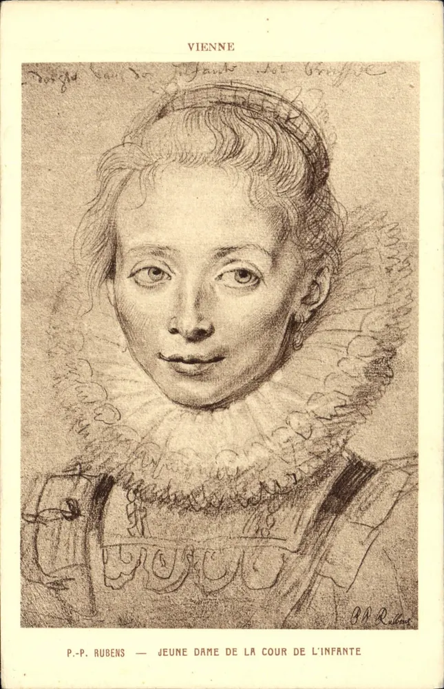 Junge Dame aus dem Hof der Infanta — P.-P. Rubens — Wien - Vorderseite