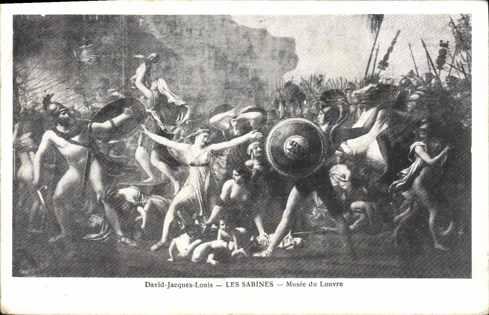 As Sabinas — David-Jacques-Louis — Museu do Louvre - Frente