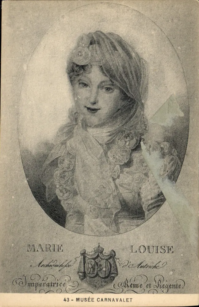 Marie Louise da Áustria — Imperatriz e Rainha Regente — Museu Carnavalet - Frente