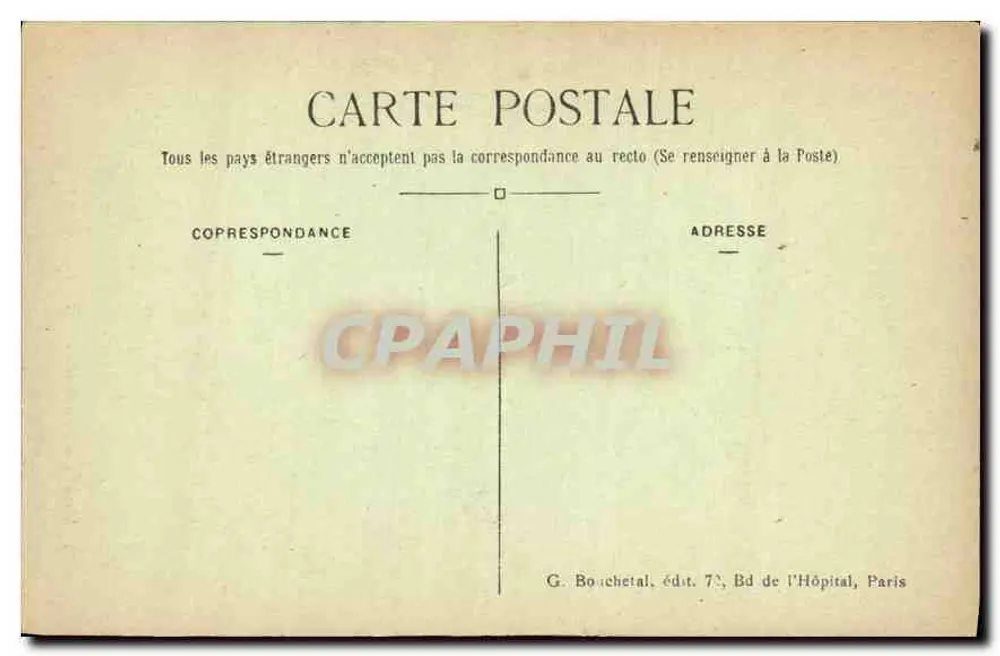 Retrato da Sra. de Sévigné — G. Bouchet, editora, 7e, Bd de l'Hôpital, Paris - Verso