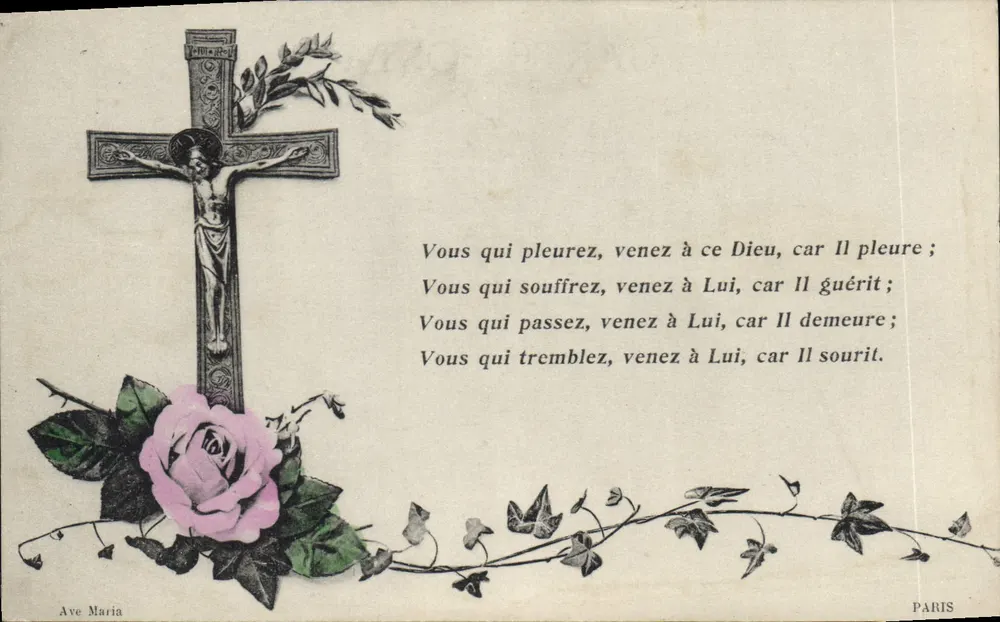 Kreuzigung — Ave Maria — Paris - Vorderseite