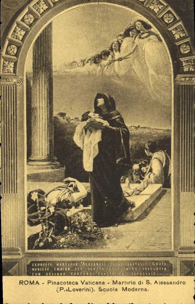 Rom - Pinacoteca Vaticana - Martyrium des hl. Alexander (P. Loverini) - Moderne Schule - Vorderseite