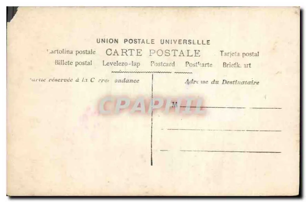 Ein Kuss im Herzen, leise gesagt — Drucktext — Union Postale Universelle - Rückseite
