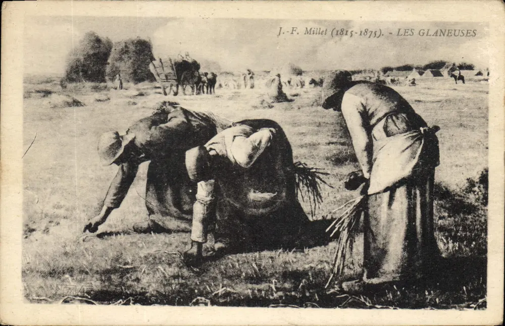 As Ceifadoras — J.-F. Millet (1815-1875) — Edição F. David, Versailles - Frente