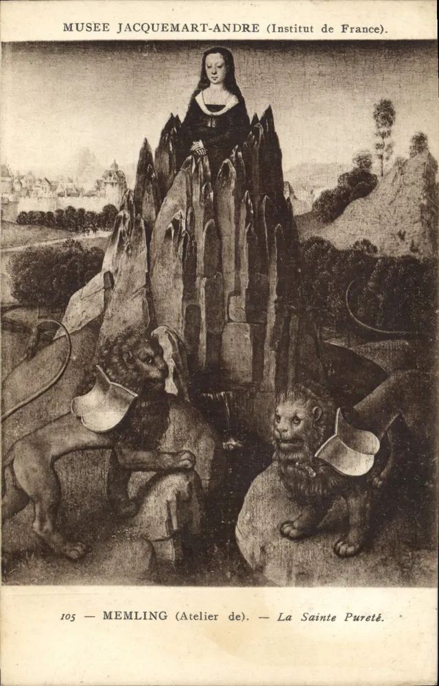 A Santa Pureza — obra do Atelier de Memling — Museu Jacquemart-André (Institut de France) - Frente