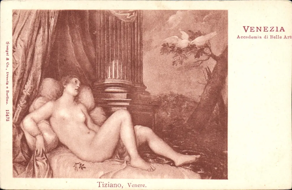 Venus von Tizian — Reproduktion an der Akademie der Bildenden Künste in Venedig — Sengel & Co., Dresden und Berlin, Nr. 13473 - Vorderseite